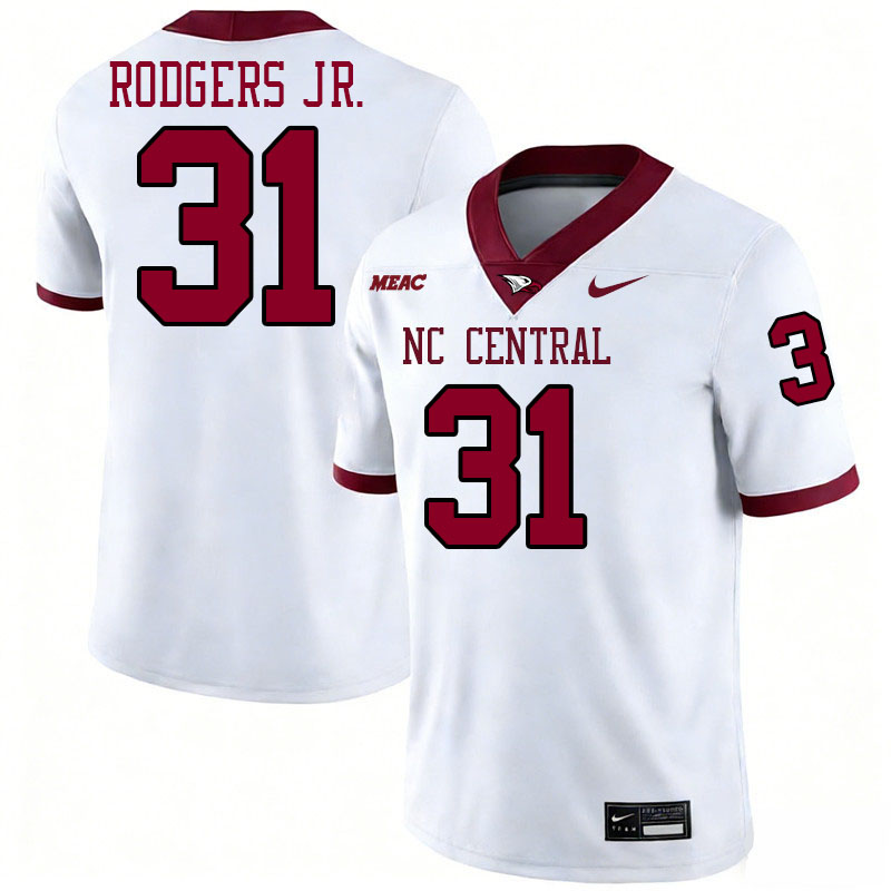 North Carolina Central Eagles #31 Arthur Rodgers Jr. College Football Jerseys,Uniforms Stitched-Whit